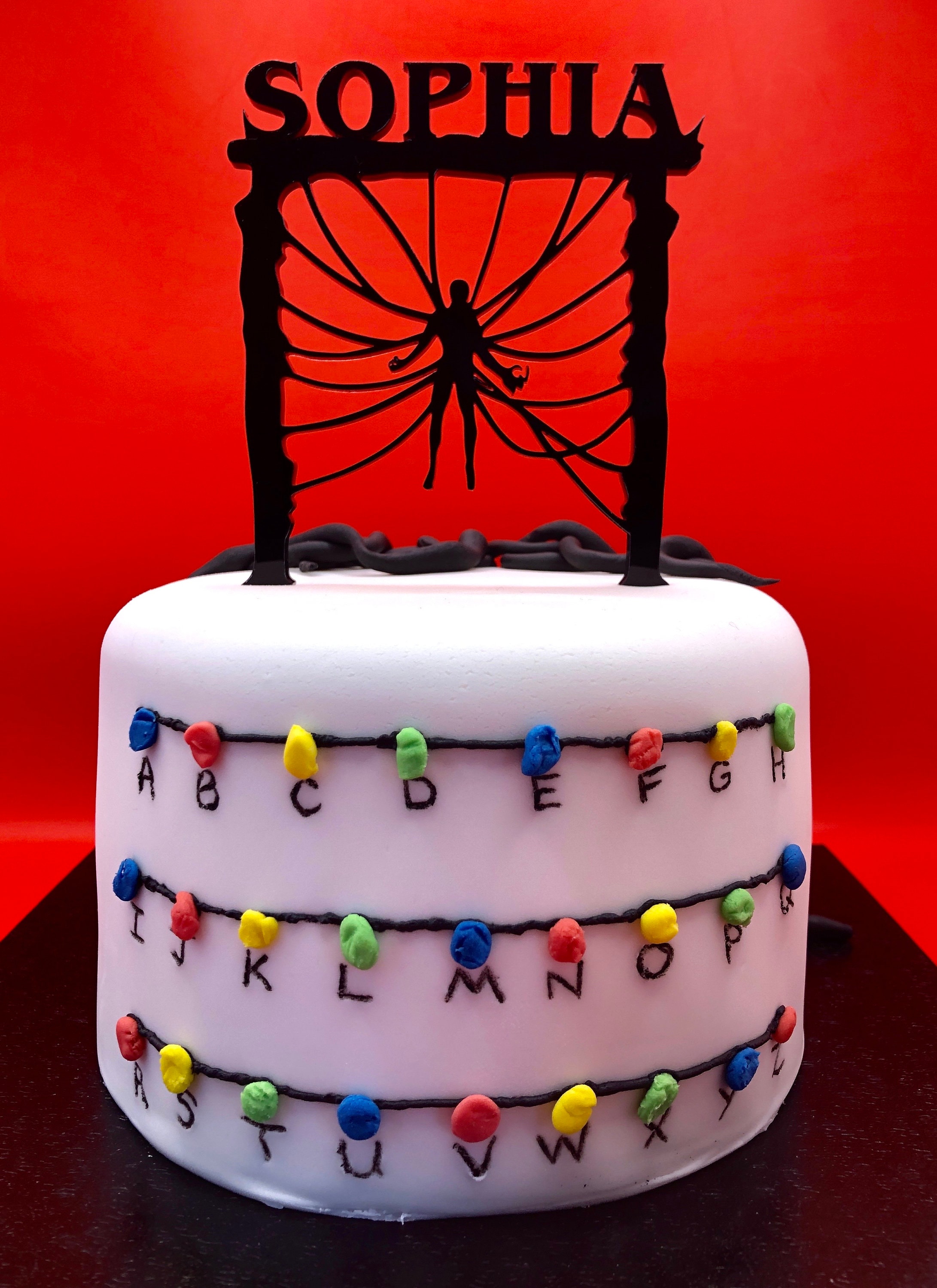 Stranger Things Decorated Cake