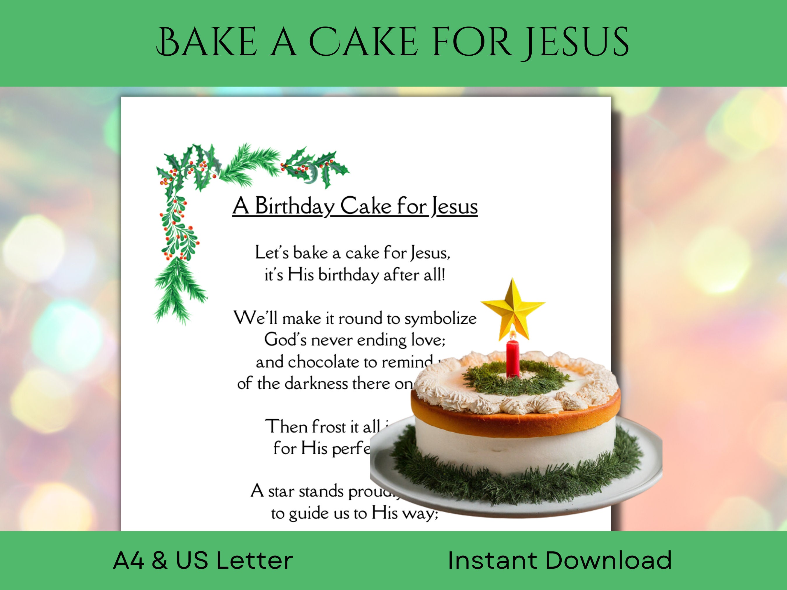 Decorated Cake Jesus