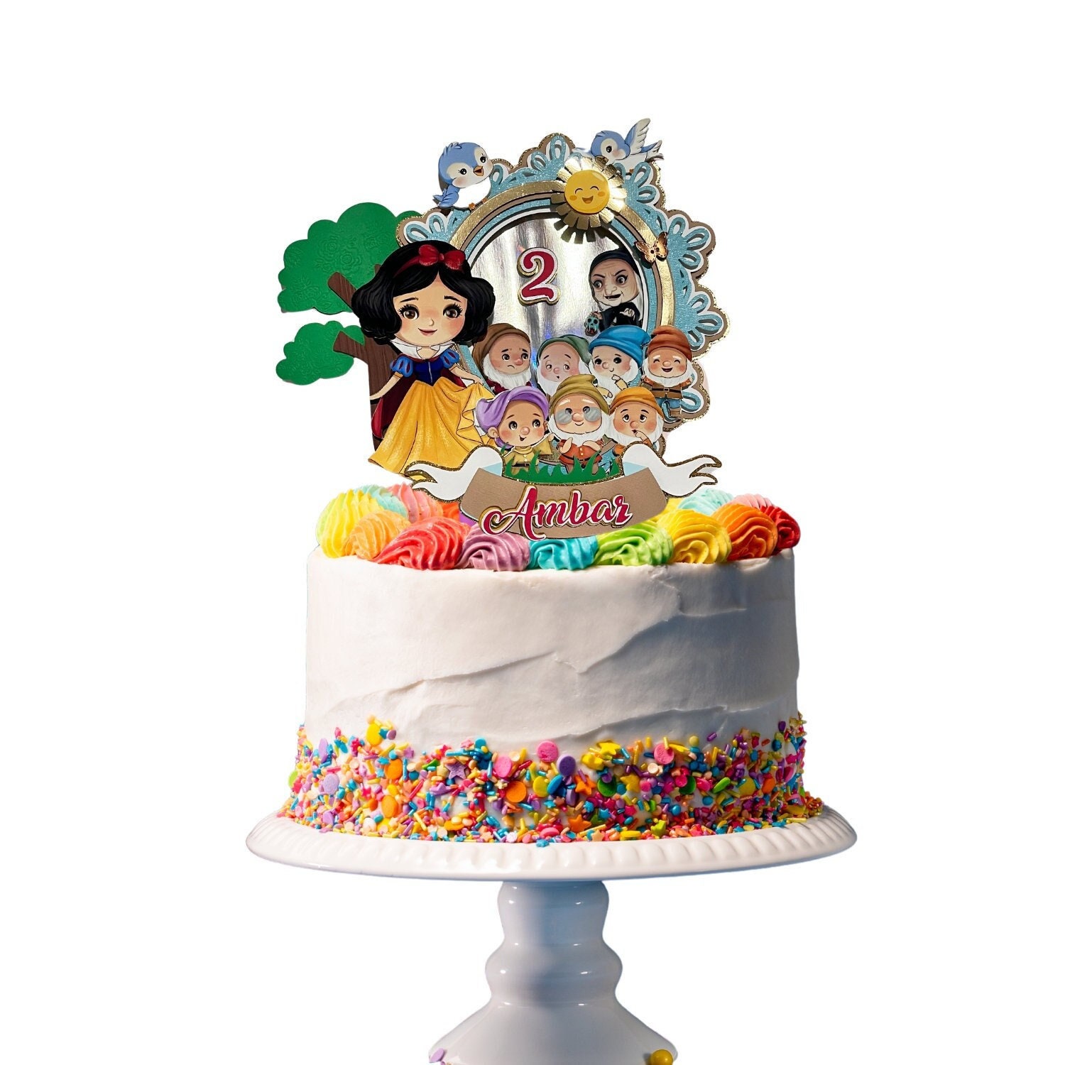 Snow White Decorated Cake