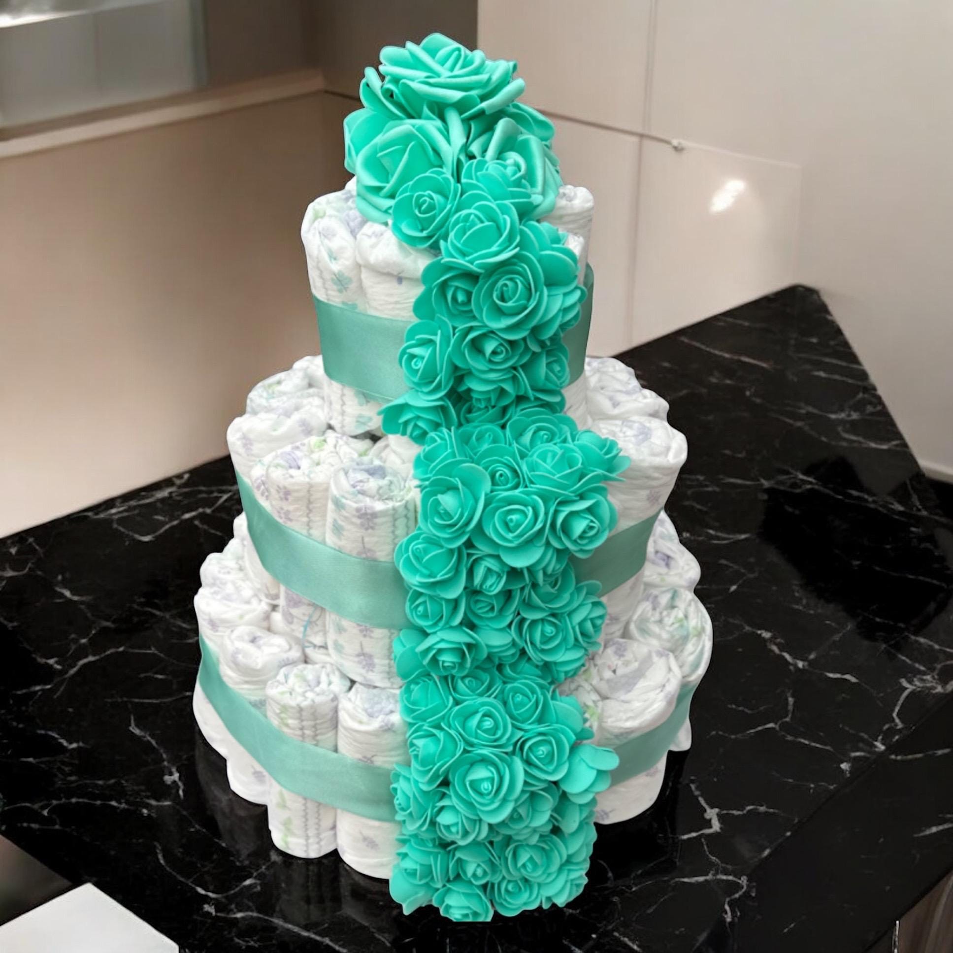 Tiffany Blue Decorated Cake