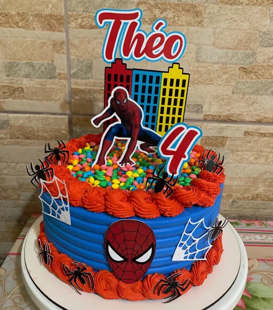 Bolo Decorado Homem Aranha