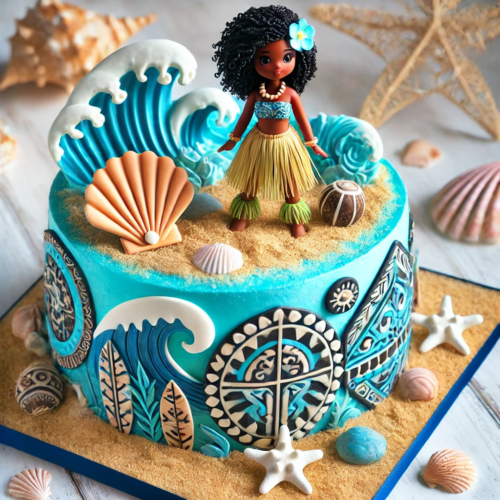 Moana Decorated Cake