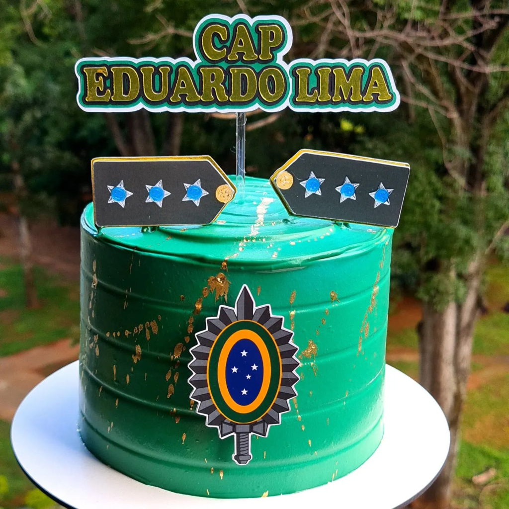 Bolo Decorado Militar