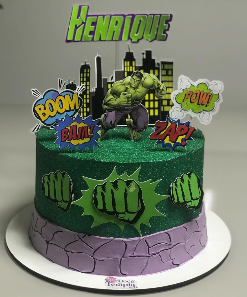 Bolo Decorado Hulk