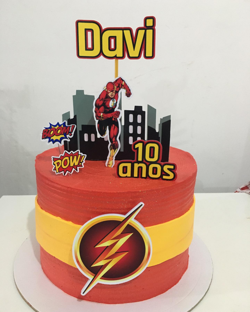 Bolo Decorado The Flash