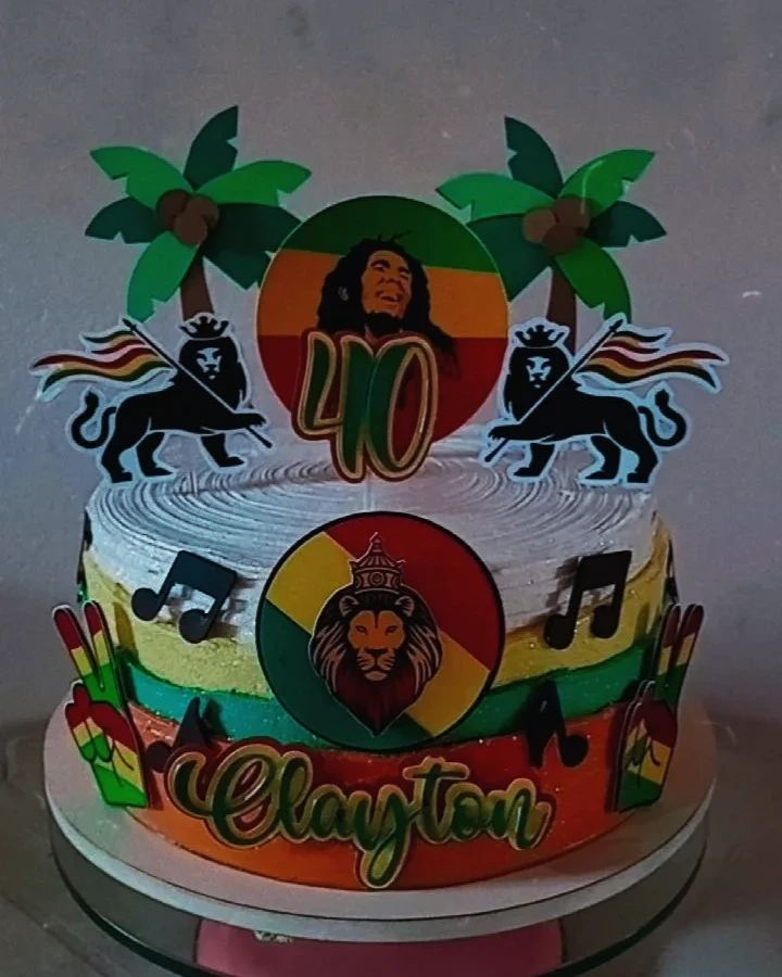 Bolo Decorado Reggae Para Facebook