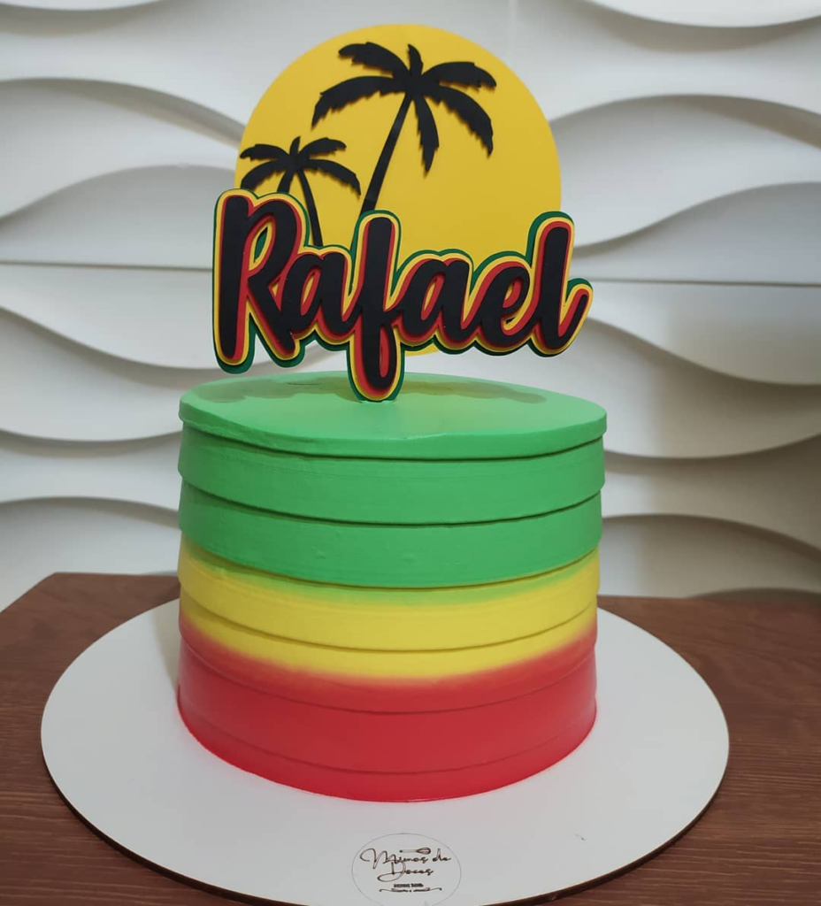 Bolo Decorado Reggae Para Facebook