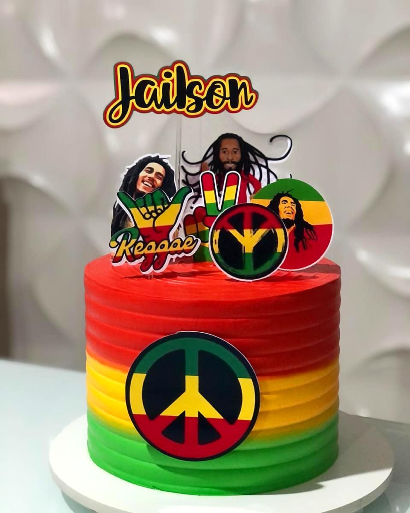 Bolo Decorado Reggae Para Facebook