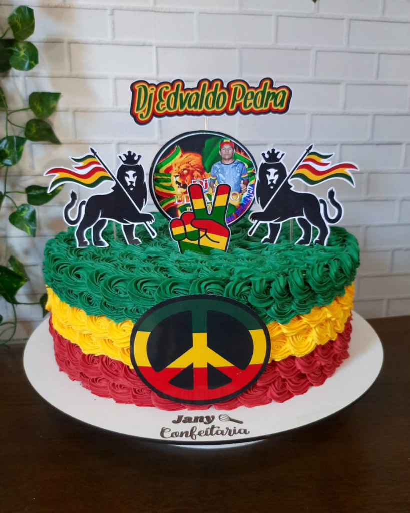 Reggae Decorated Cake For Facebook