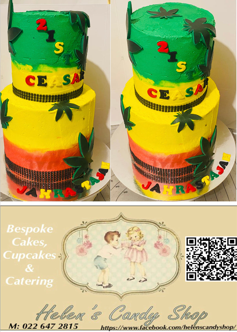 Reggae Decorated Cake For Facebook