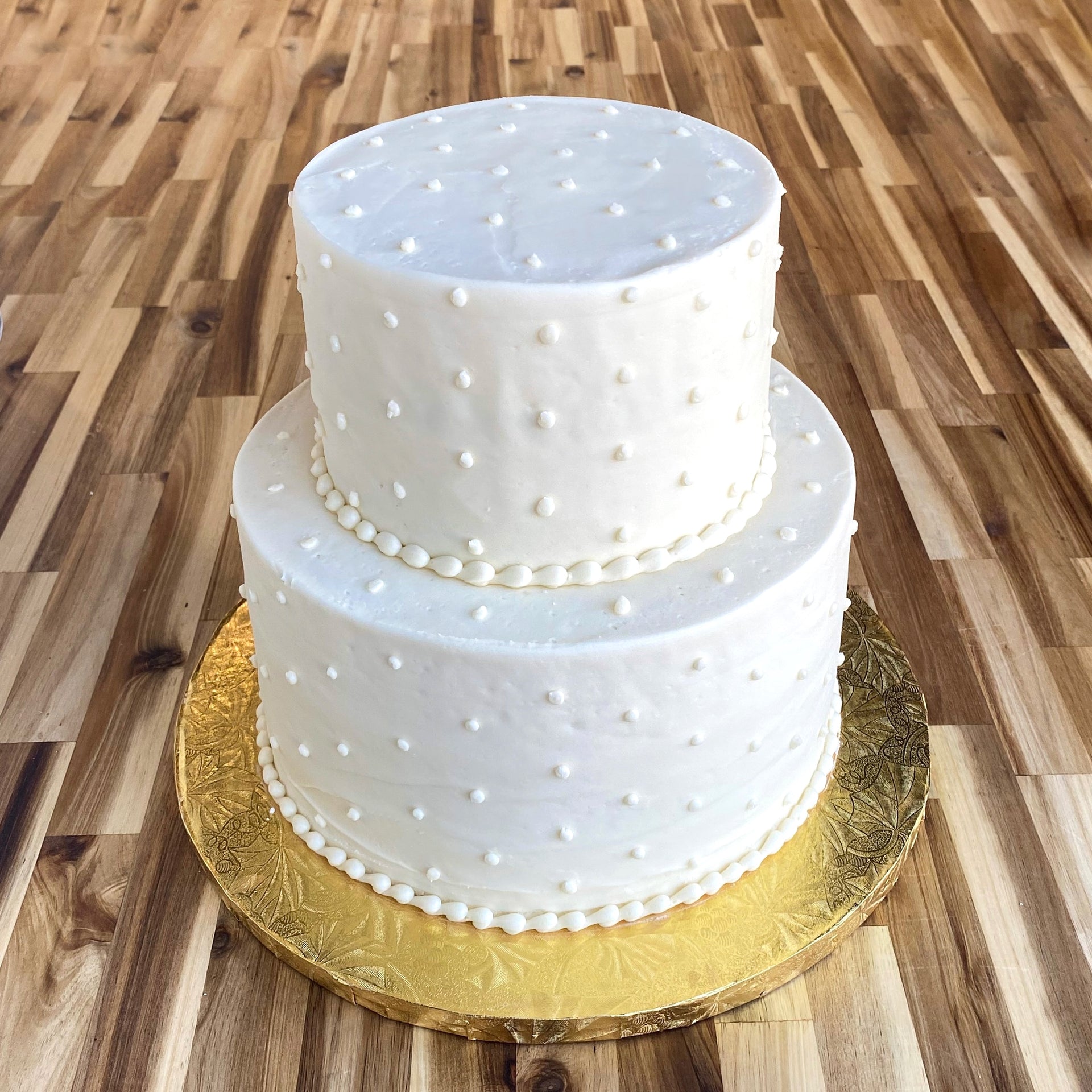 White Decorated Cake