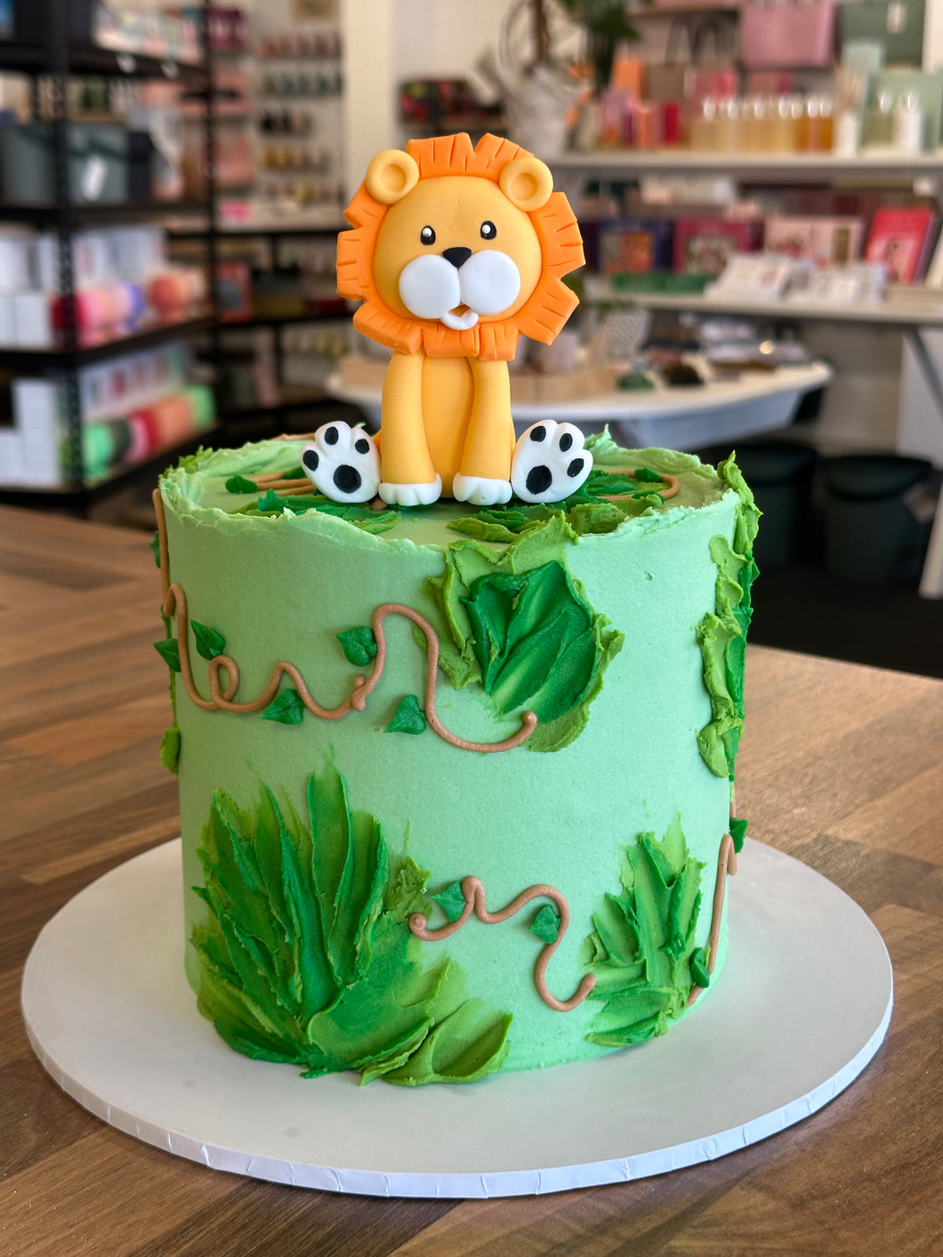 Lion Decorated Cake