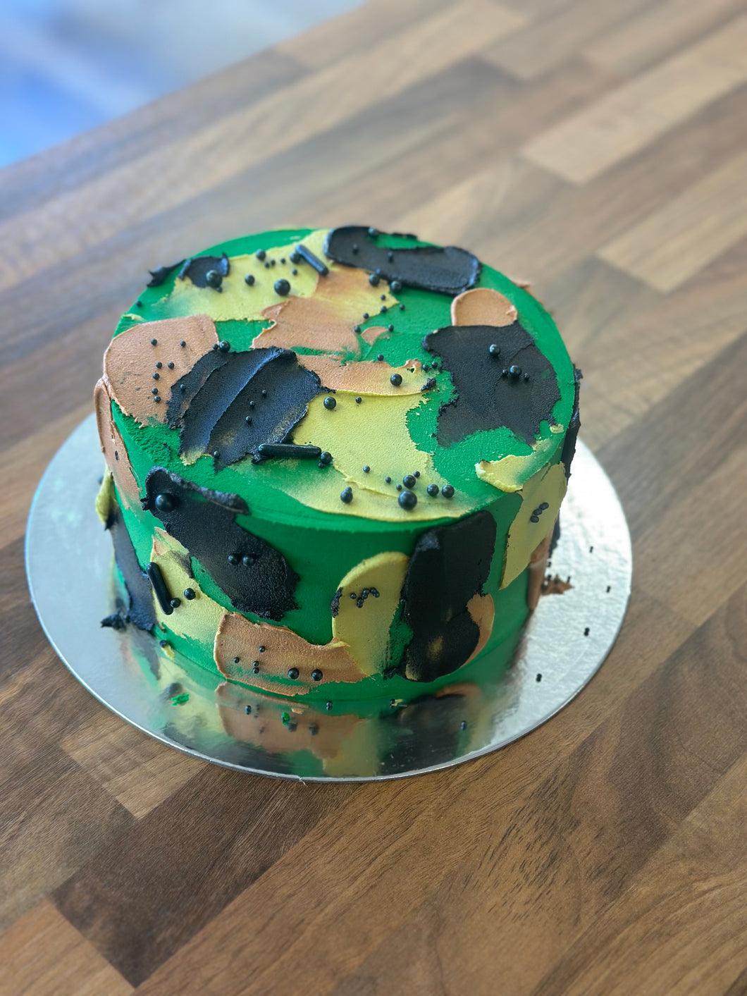 Camouflage Decorated Cake