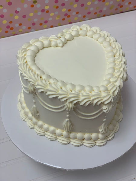 White Decorated Cake