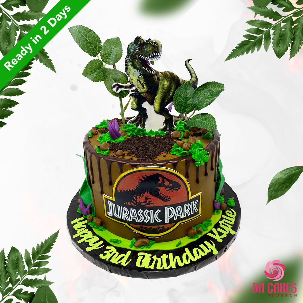 Jurassic Park Decorated Cake