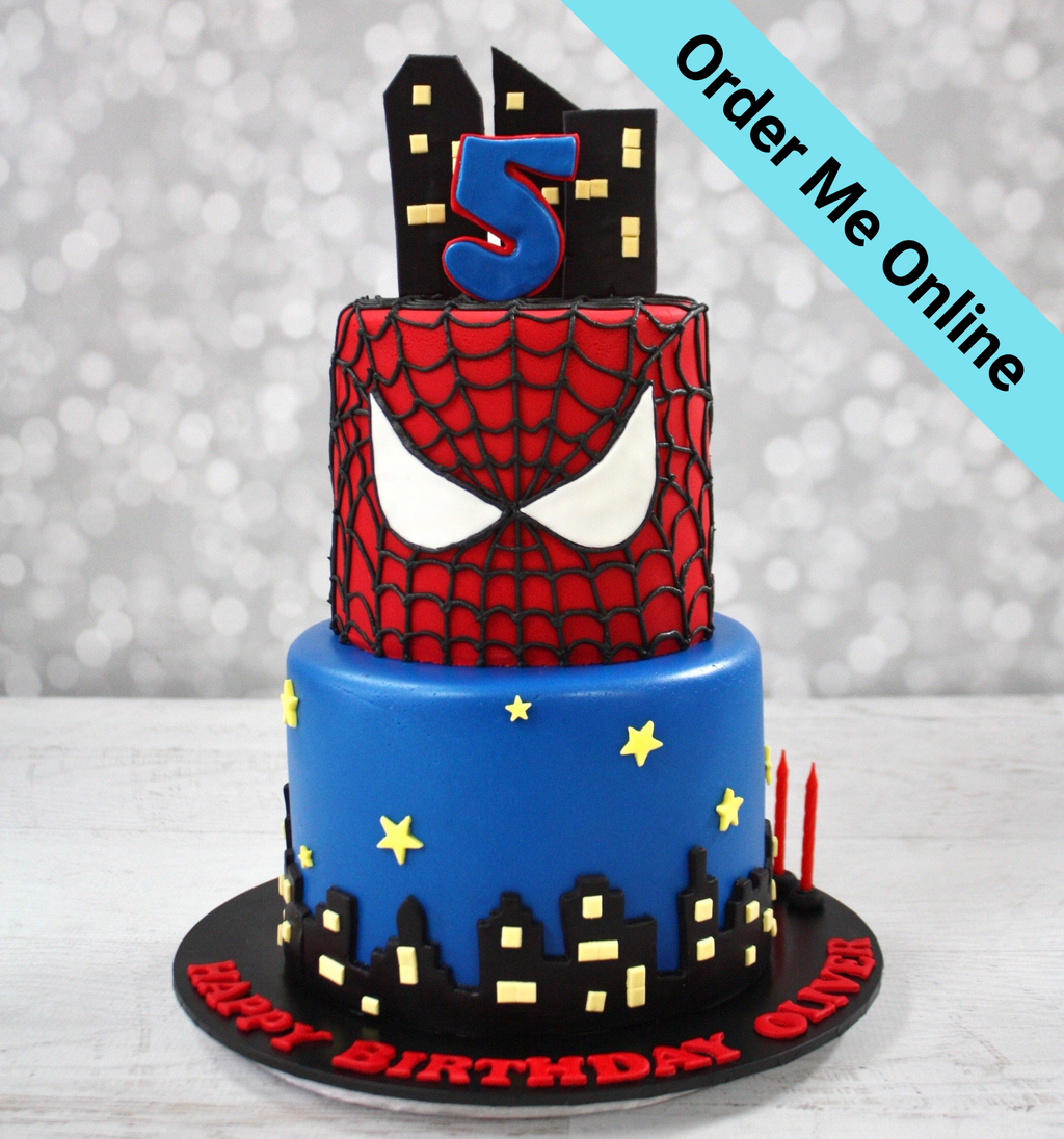 Spider Man Decorated Cake