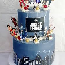 Justice League Decorated Cake