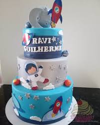 Bolo Decorado Astronauta