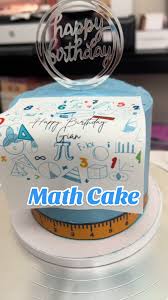 Mathematics Decorated Cake