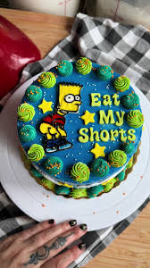 Simpson decorated cake