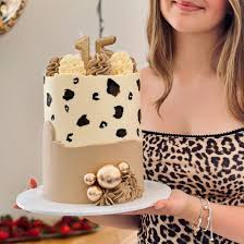 Leopard Decorated Cake