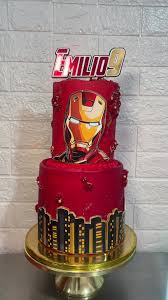 Iron Man Decorated Cake