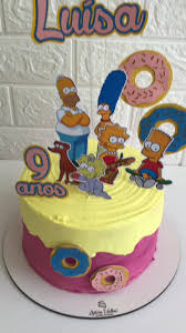 Bolo Decorado Simpsons