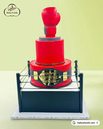 Boxing Decorated Cake