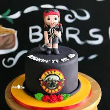 Guns N Roses Decorated Cake