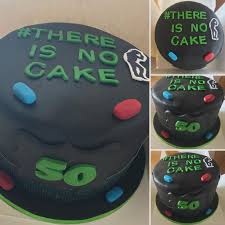 Matrix decorated cake