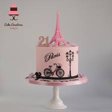 Paris decorated cake