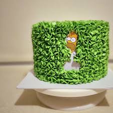 Simpsons decorated cake