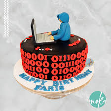 Hacker decorated cake