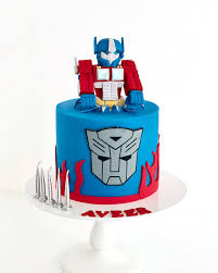 Transformers decorated cake