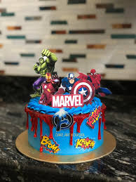 Marvel decorated cake