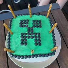 Matrix decorated cake