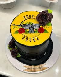 Guns N Roses Decorated Cake