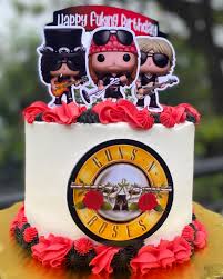 Guns N Roses Decorated Cake