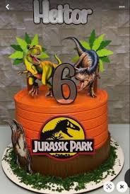 Bolo Decorado Jurassic Park