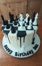 Chess Game Decorated Cake