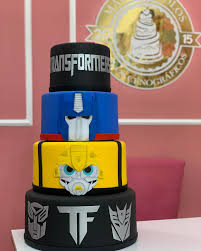 Bolo Decorado Transformers