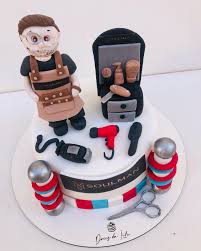 Barber Shop Decorated Cake