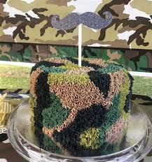 Camouflage Decorated Cake