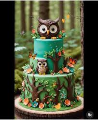 Owl Decorated Cake