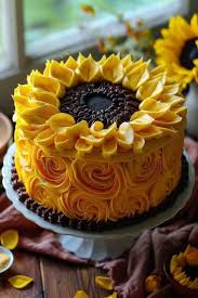 Sunflower Decorated Cake