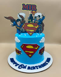 Superman decorated cake