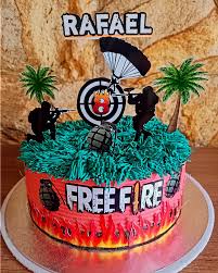 Bolo Decorado Free Fire