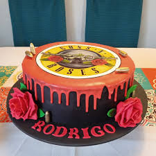 Guns N Roses Decorated Cake