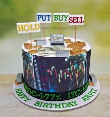 Stock Exchange Decorated Cake