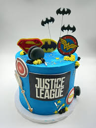 Justice League Decorated Cake